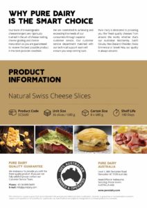 Natural Swiss Cheese Slices Information