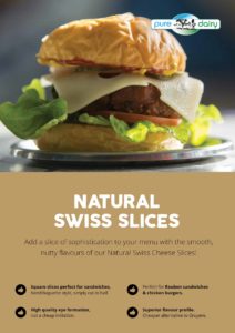 burger cheese in australia- natural swiss cheese slices