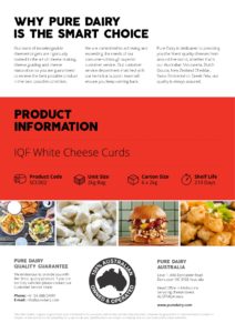 Cheese Curds Australia Flyer Australia