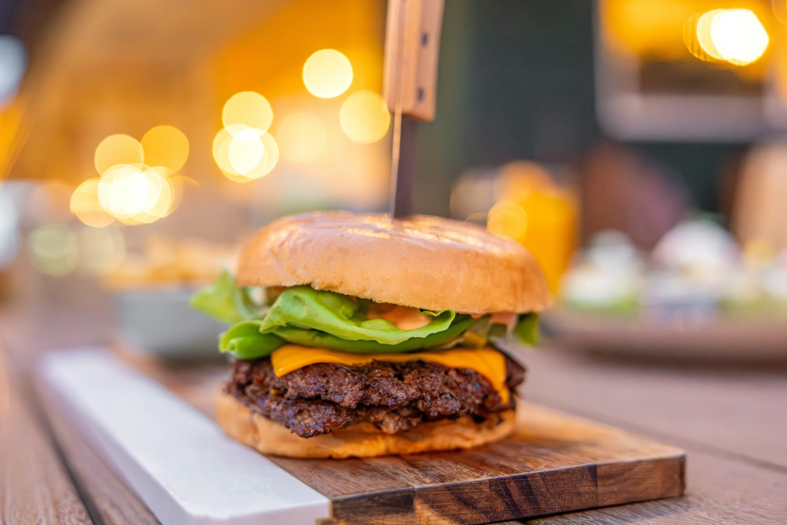 Hi-melt cheese burger